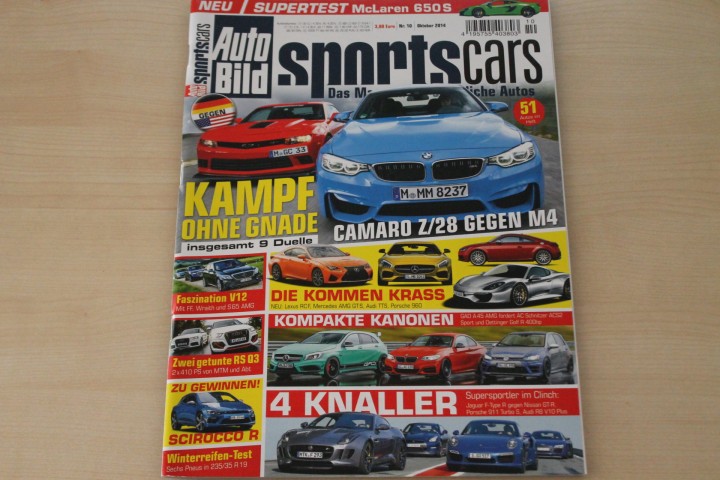 Deckblatt Auto Bild Sportscars (10/2014)